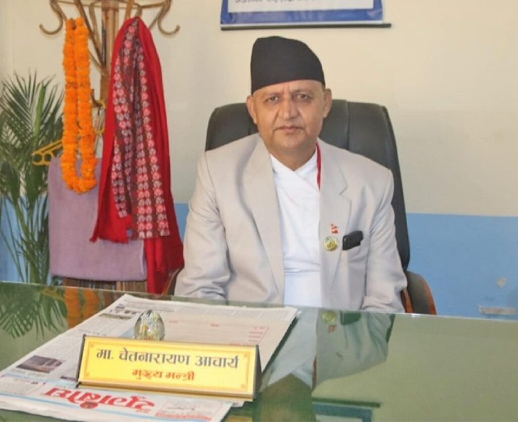 लुम्बिनी प्रदेशका मुख्यमन्त्री आचार्य चीन भ्रमणमा जाँदै