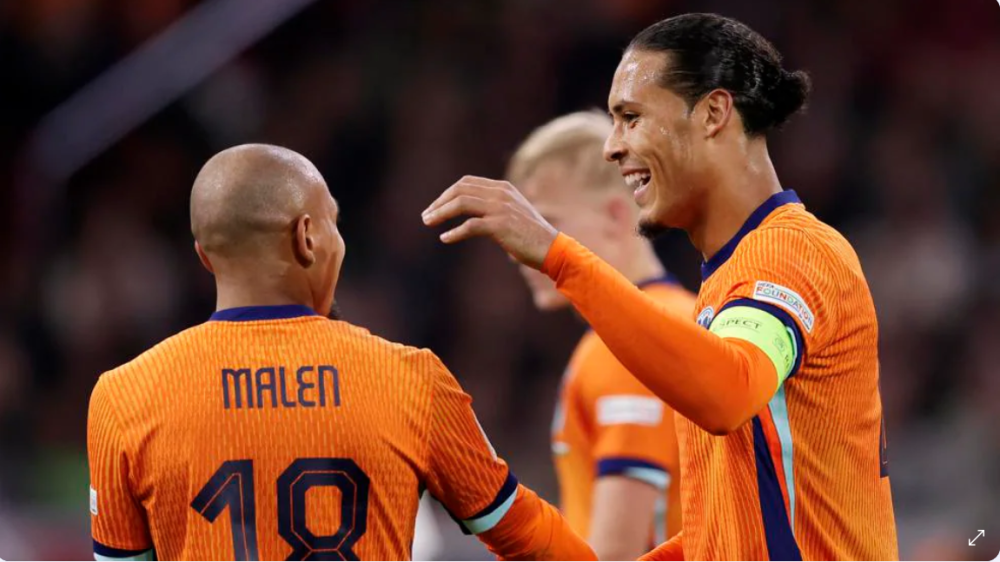 नेदरल्यान्ड यूएफा नेसन्स लिगको क्वाटरफाइनल प्रवेश