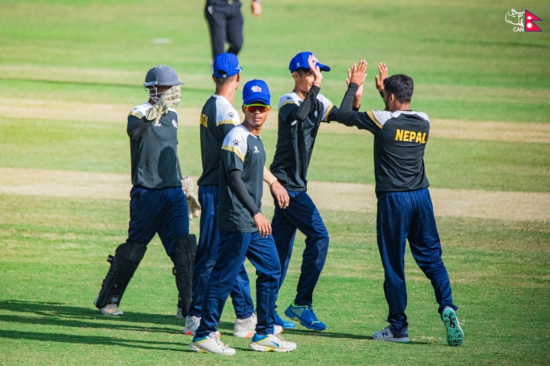 १९ वर्षमुनिको नेपाली टोलीले कर्नाटकलाई १ सय २१ रनले हरायो