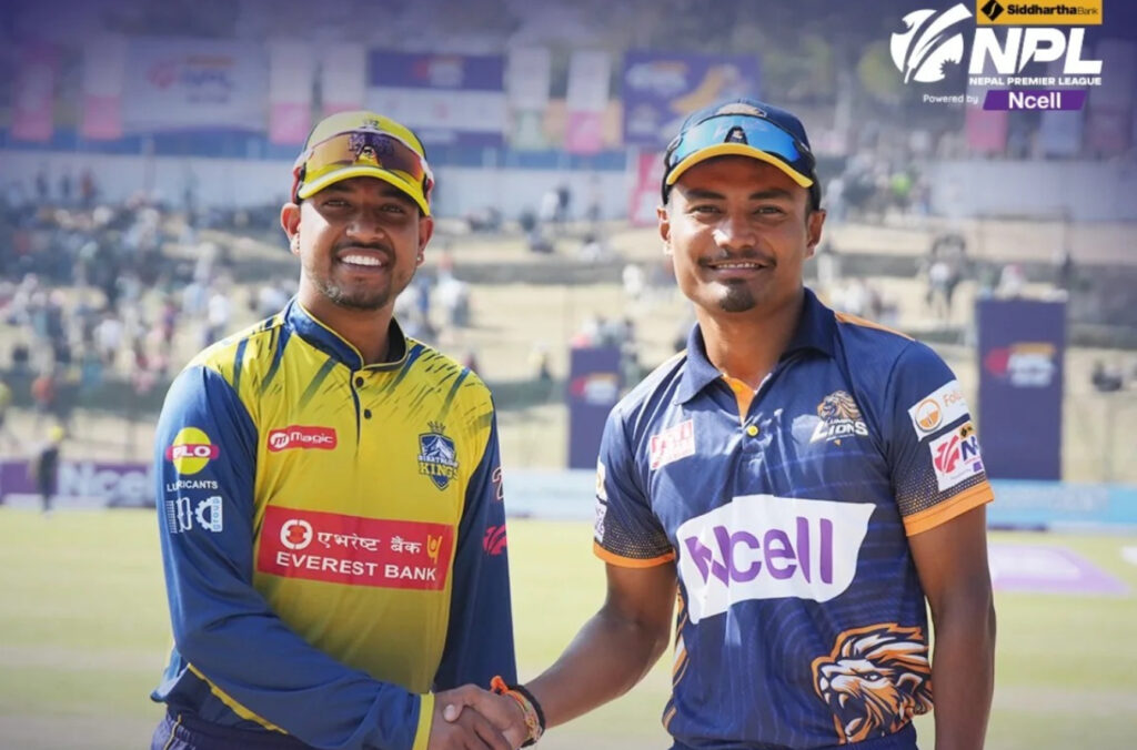 लुम्बिनी लायन्सबिरुद्ध विराटनगर किंग्सले टस जितेर पहिले बलिङ गर्ने