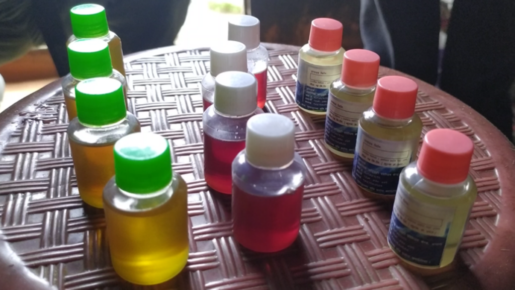 फ्रान्ससम्म पुग्छ इलामको धूपी, पाती र मेन्थाको तेल