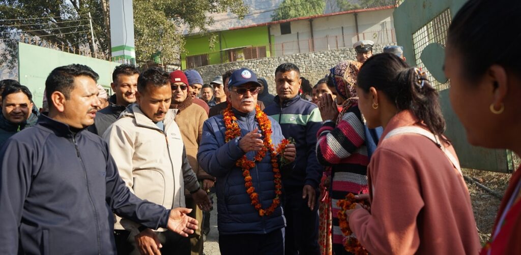 खबरदारी सभालाई सम्बोधन गर्न प्रचण्ड म्याग्दीमा