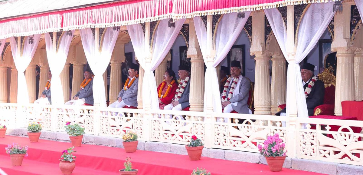 वसन्तपुरको हनुमानढोकामा वसन्त श्रवण