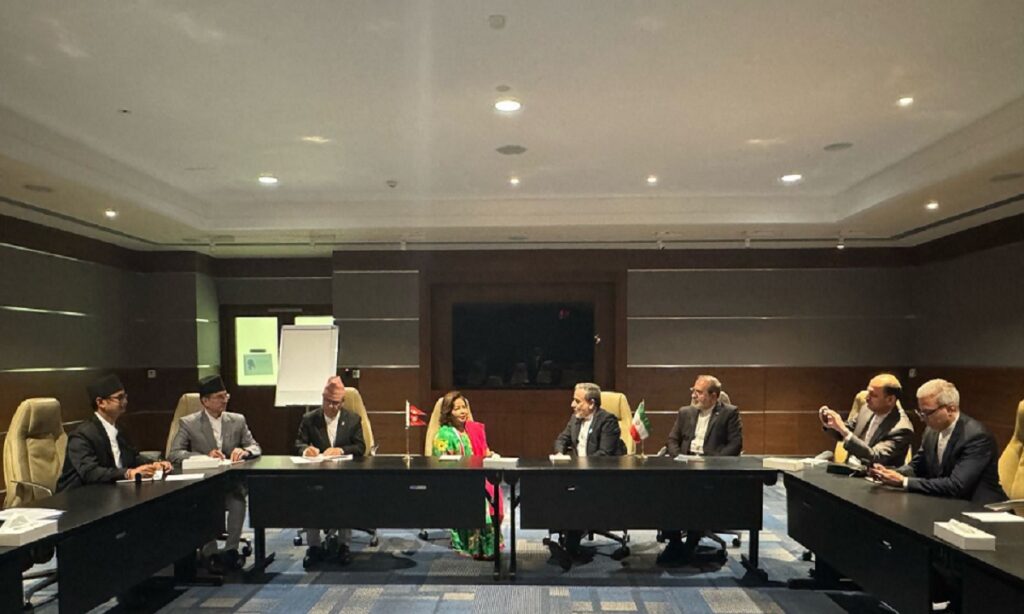 परराष्ट्रमन्त्री र इरानका विदेशमन्त्रीबीच भेटवार्ताः विपिन रिहाइका लागि सहयोग माग