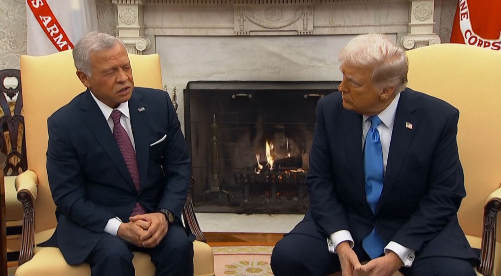 अमेरिकी राष्ट्रपति ट्रम्प र जोर्डनका राजा अब्दुल्लाहबीच भेटवार्ता