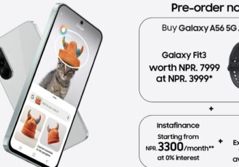 सामसङ ग्यालेक्सी ए५६ फाइभजीको प्रि-अर्डर खुला, कति पर्छ मूल्य ?