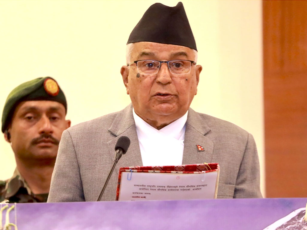 जलवायु न्यायको विषय अन्तर्राष्ट्रिय मञ्चहरूमा उठ्न जरुरी छ : राष्ट्रपति पौडेल