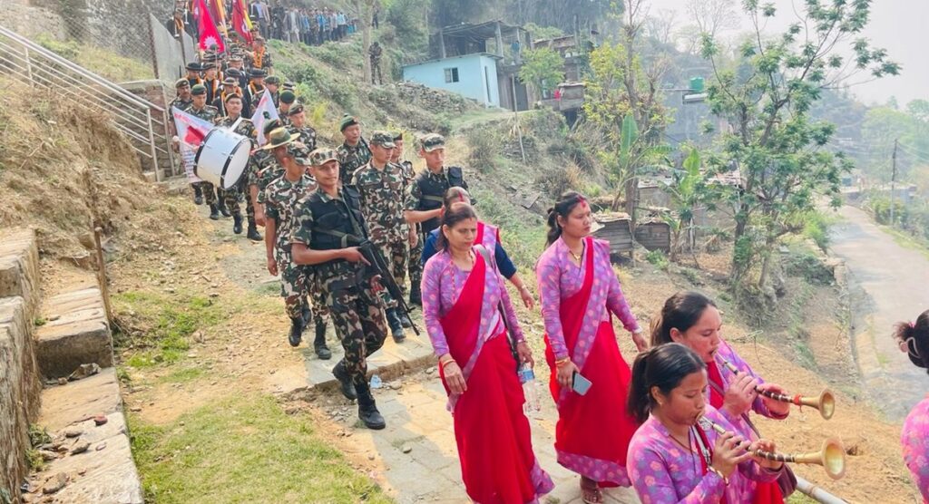 नेपाली सेनाको गोरखा–जितगढी एकीकरण पदयात्रा सुरु