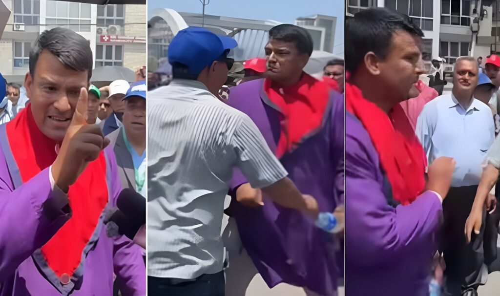 आन्दोलनमा घुसपैठ गरेको आरोपमा एक जनालाई शिक्षकले प्रहरीको जिम्मा लगाए