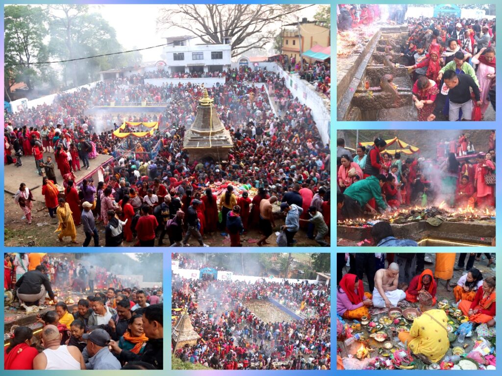 आज आमाको मुख हेर्ने पर्व : मातातीर्थमा भक्तजनको भीड (फोटो फिचर)