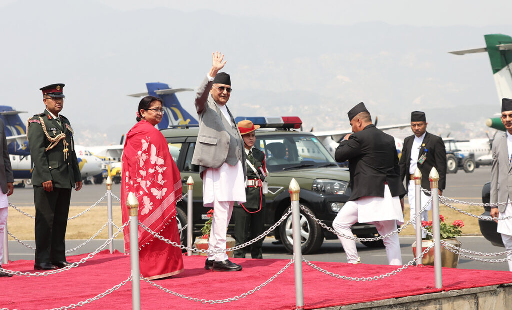 प्रधानमन्त्री ओली थाइल्यान्ड प्रस्थान