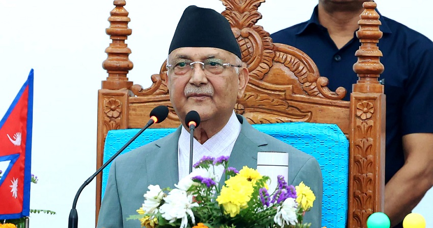 लोकतन्त्रलाई बलियो बनाउन नागरिकलाई गरिबीबाट मुक्त गर्नुपर्छ ; प्रधानमन्त्री ओली