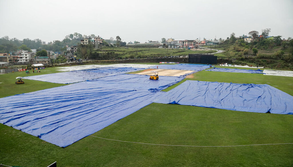 नेपाल र अफगानिस्तानको खेल वर्षाले प्रभावित
