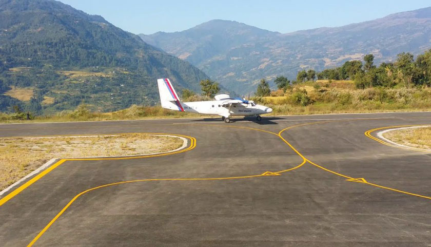 ताप्लेजुङमा चार महिनापछि हवाई सेवा सुरु