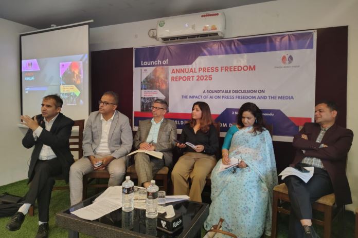 मिडिया एक्सन नेपालद्वारा प्रेस स्वतन्त्रतासम्बन्धि वार्षिक प्रतिवेदन सार्वजनिक
