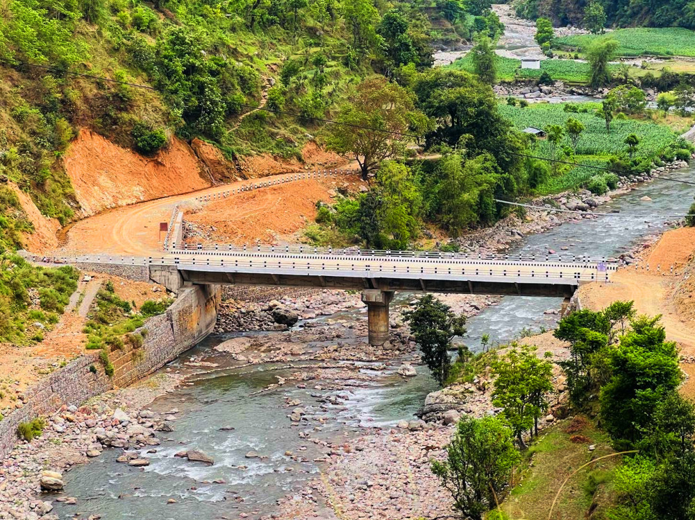 बागलुङमा सात करोड ६६ लाखमा पुल निर्माण