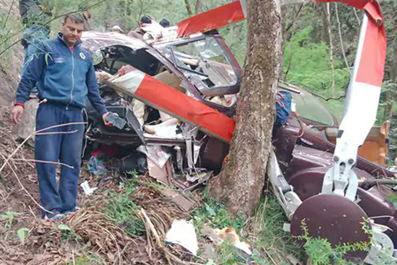 केदारनाथ जाँदै गरेको हेलिकप्टर दुर्घटना, ७ जनाको मृत्यु