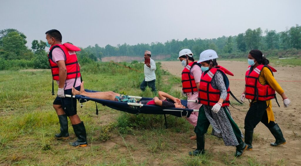 कञ्चनपुरमा बाढी पूर्वतयारीको नमूना अभ्यास, सामुदायिक सक्रियता बढ्दै