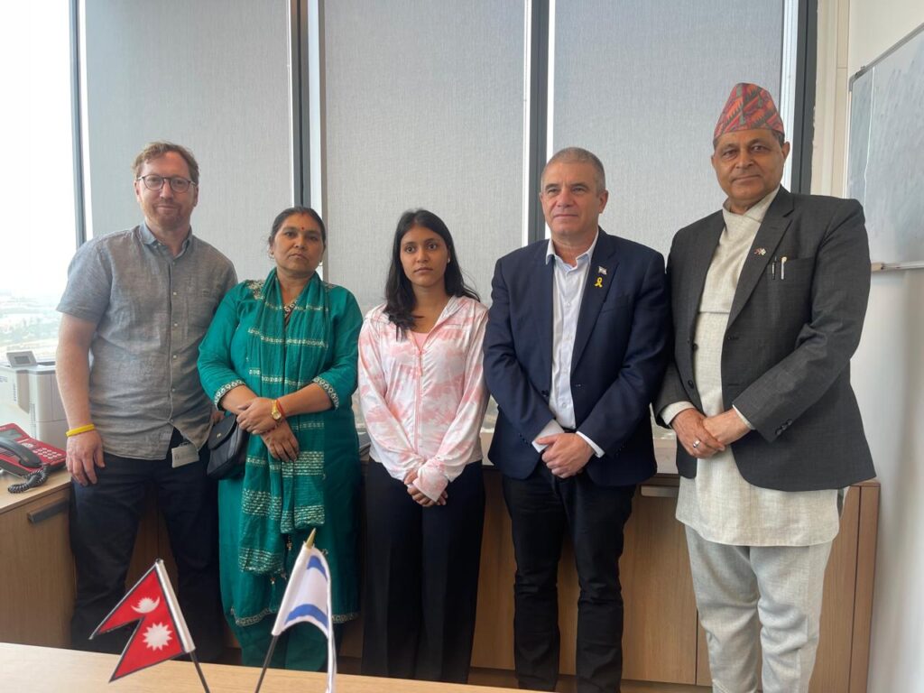 विपिन जोशीका आमा–बहिनीले भेटे इजरायली राष्ट्रपति र संसद् अध्यक्ष, शीघ्र रिहाइको माग