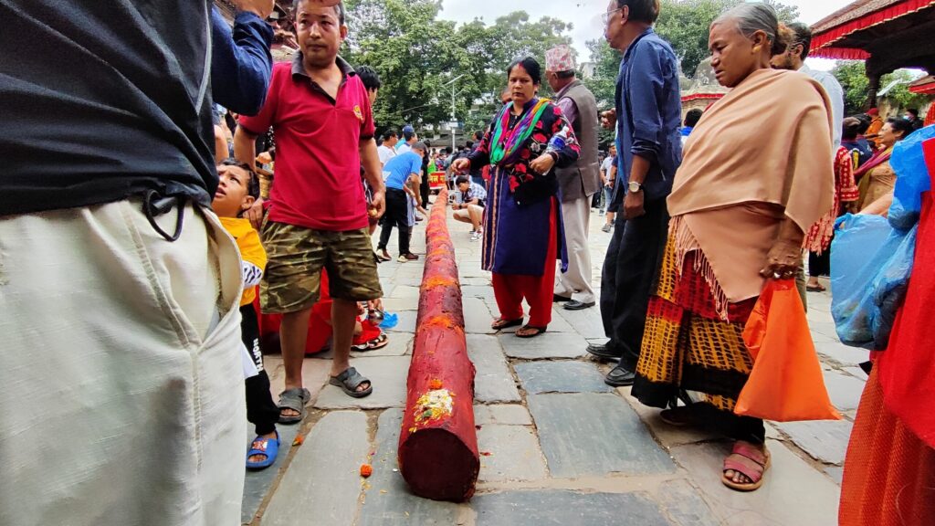 इन्द्रजात्राको लिङ्गो नगर प्रवेश