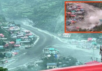 भारतको उत्तराखण्डमा आरीघोप्टे वर्षापछि भीषण बाढीले ४ जनाको मृत्यु , ५० बेपत्ता