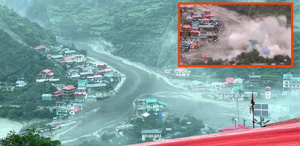 भारतको उत्तराखण्डमा आरीघोप्टे वर्षापछि भीषण बाढीले ४ जनाको मृत्यु , ५० बेपत्ता