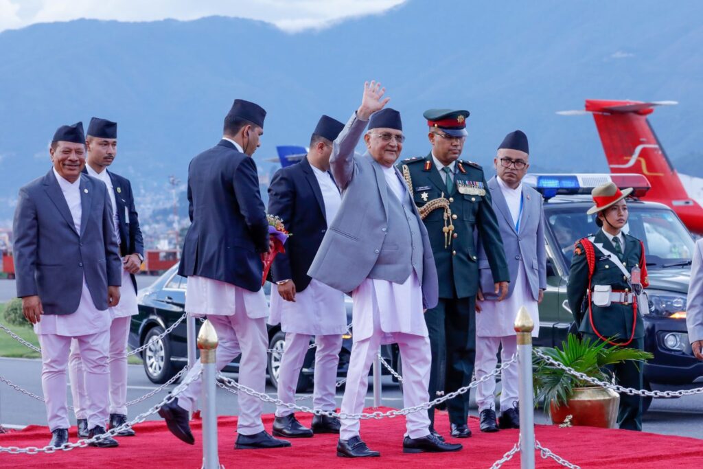 तुर्कमेनिस्तान भ्रमण सकेर प्रधानमन्त्री ओली आज स्वदेश फर्किंदै
