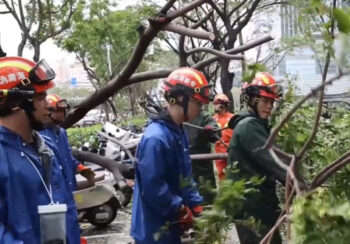 चीनमा आँधीबाट १ लाख भन्दा बढी प्रभावित