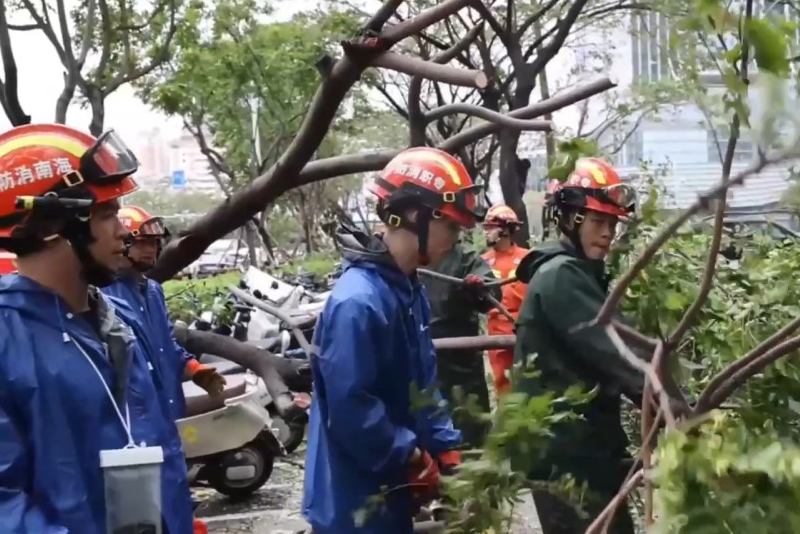 चीनमा आँधीबाट १ लाख भन्दा बढी प्रभावित