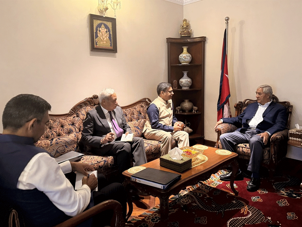 देउवालाई भेट्न बुढानीलकण्ठ पुगे भारतीय विदेश सचिव मिस्री