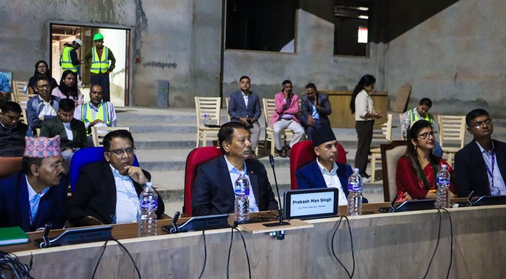 नयाँ संसद् भवनको कन्फ्रेन्सिङ सिस्टमको परिक्षण र डेमो प्रदर्शन