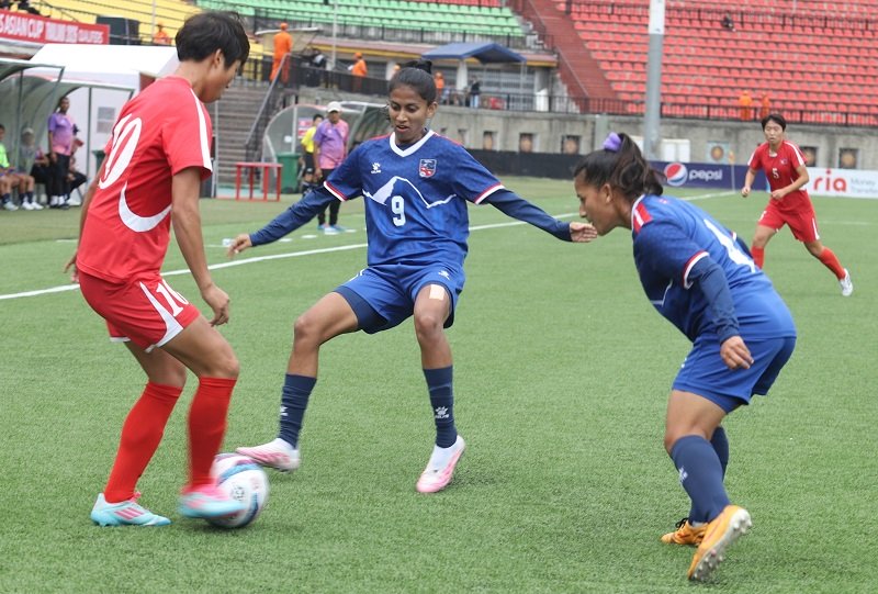 उत्तर कोरियासँग नेपाल ११-० को पराकिलो अन्तरले पराजित