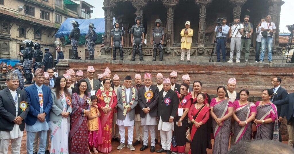 राष्ट्रपति पौडेलद्वारा भगवान् श्रीकृष्णको पूजाआराधना