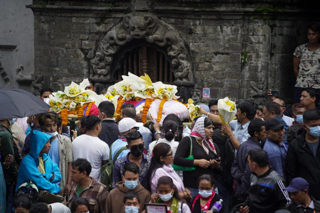 जेनजी आन्दोलनमा ज्यान गुमाएकाहरुको अन्त्येष्टि