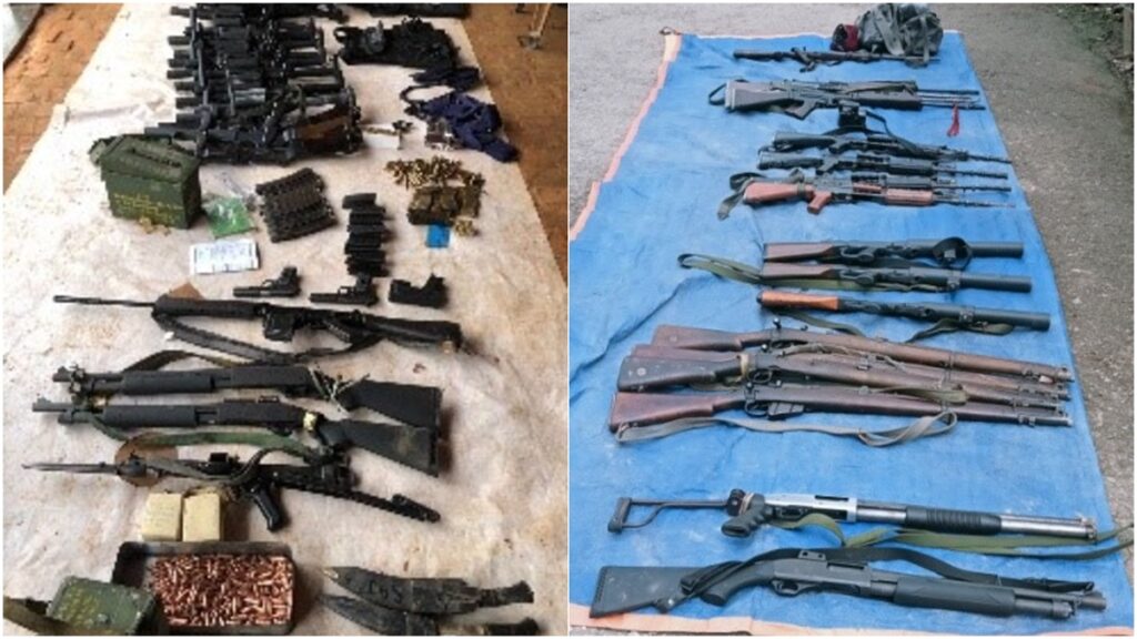 नेपाली जेलबाट भागेर भारत छिरिसकेका ७ कैदी समातिए, विभिन्न स्थानबाट ९४ थान हतियार बरामद