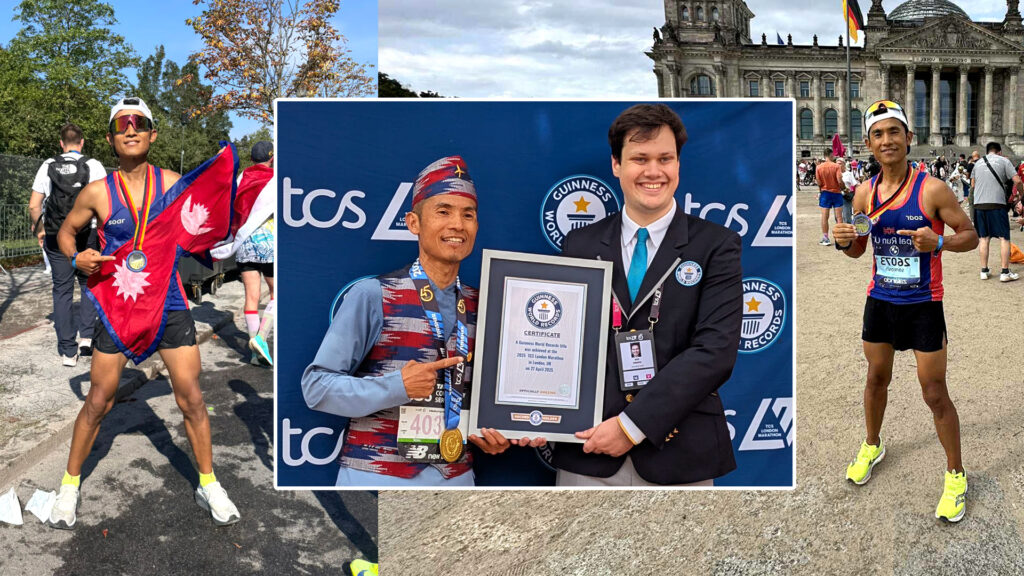 गिनिज वर्ल्ड रेकर्ड होल्डर सन्तोष राई बने ७ वटै मेजर म्याराथन पूरा गर्ने पहिलो नेपाली