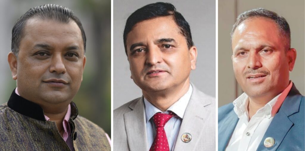 संविधानअनुसारै गतिरोध अन्त्य गर्नुपर्ने तीन दलका नेताहरूको निष्कर्ष