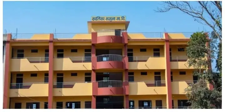 थोरै वर्षामा विद्यालय परिसर जलमग्न हुँदा पठनपाठनमा समस्या