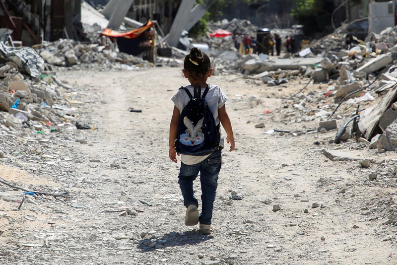 ‘गाजामा बालबालिकाका लागि कुनै ठाउँ सुरक्षित छैन’