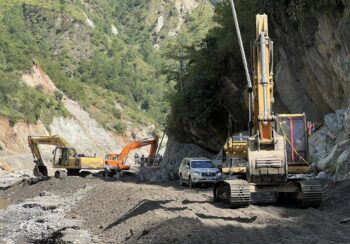 क्षतिग्रस्त बिपी राजमार्गमा स्थायी पुनः निर्माण सुरु