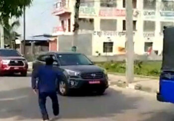 विराटनगरमा महेश बस्नेतमाथि आक्रमण प्रयास, गाडीमा रङ फ्याँकियो