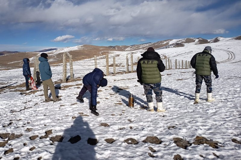 कोरलास्थित सीमाक्षेत्रमा संयुक्त गस्ती