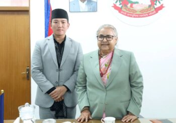 सुहाङलाई प्रधानमन्त्रीले भनिन्- तपाईँहरुजस्तो युवा आउनुपर्छ र देशको बागडोर सम्हाल्नुपर्छ