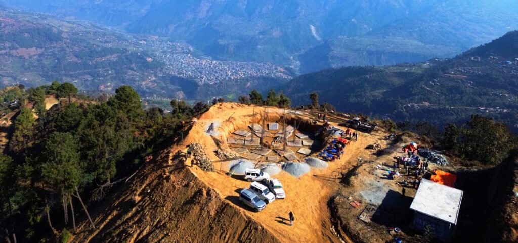 ‘ब्लु हिल’मा पर्यटकीय पूर्वाधार निर्माण गरिँदै