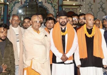 जनकपुरधामबाट बालेनको राजनीतिक यात्रा सुरु, बिहानै गरे जानकी मन्दिरमा दर्शन