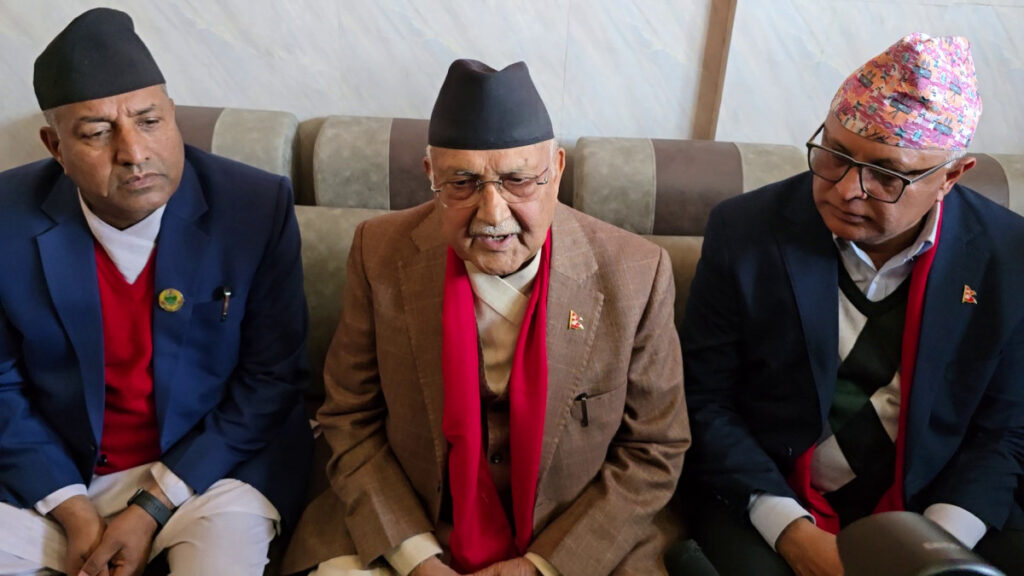 निर्वाचन आयोगमाथि प्रश्न उठ्न थाल्यो, शान्ति सुरक्षा अझै कायम हुन सकेको छैन : ओली