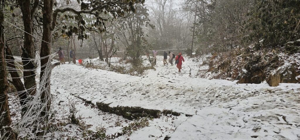 पाथीभरामा दोस्रोपटक हिमपात, चिसो बढ्यो