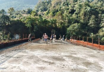 भुरुङ्दीखोलामा पुल निर्माणको अन्तिम चरणमा