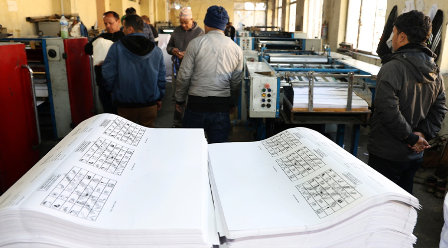 एक करोड ४२ लाख आठ हजार थान मतपत्र छापियो