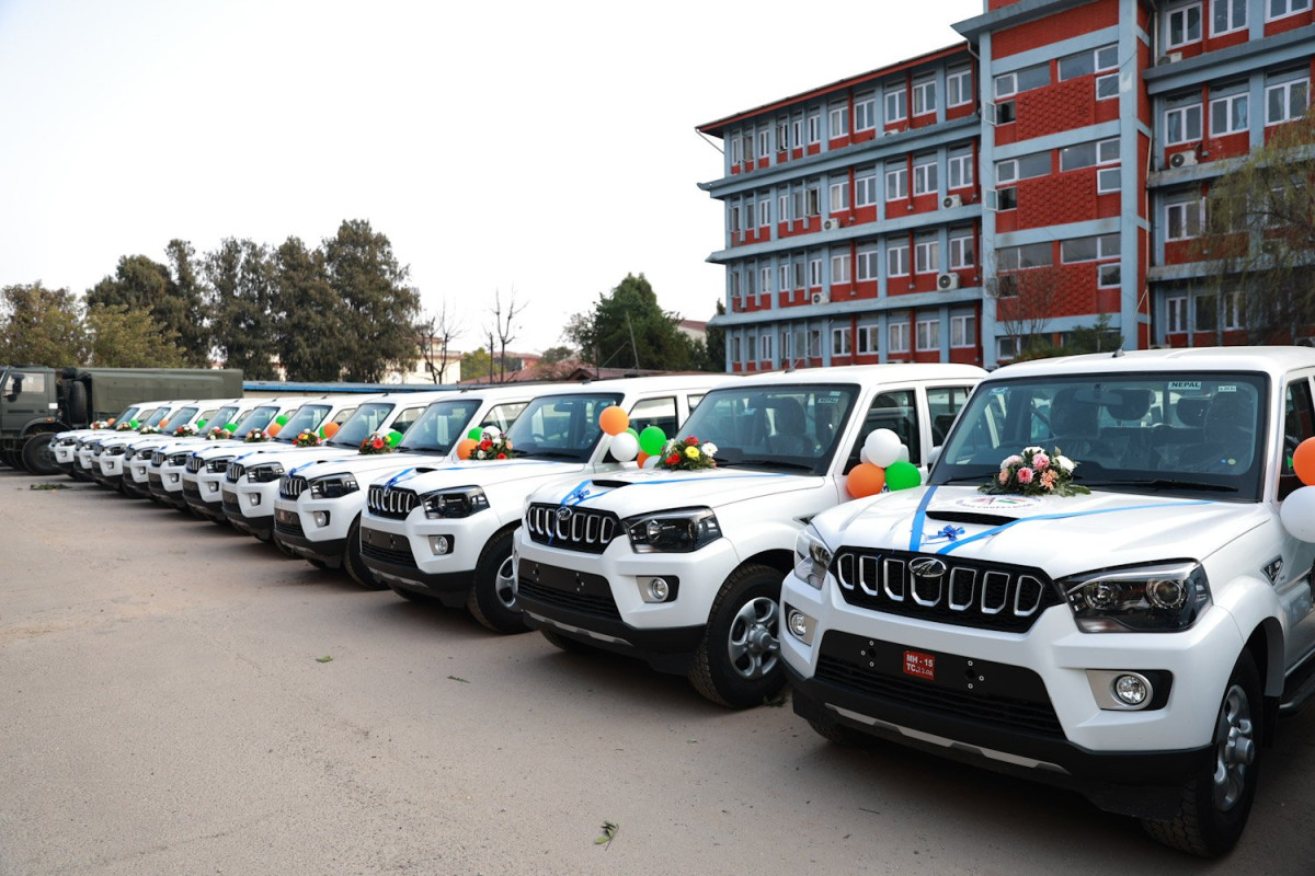 प्रतिनिधिसभा निर्वाचनका लागि भारतद्वारा ५८९ सवारीसाधन हस्तान्तरण